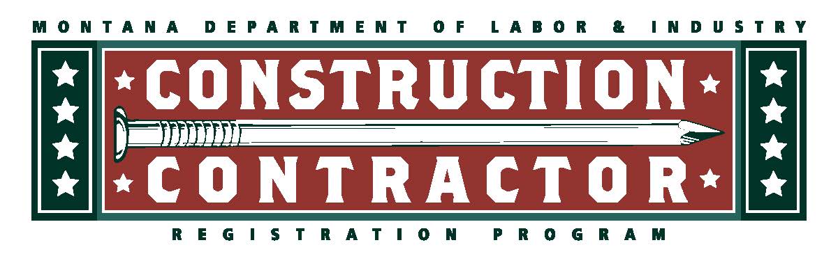 construction contractor with montana department of labor and industry